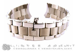 EBERHARD bracciale Chicane® con fibbia Déclic per Scafodat 500 in acciaio ansa MM 22 Ref. 84164ACD. NUOVO!