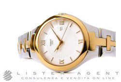 TISSOT T-Evocation T12 lady in acciaio bicolore Bianco Ref. T0822102203800. NUOVO!