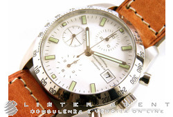 EBERHARD Champion crono in acciaio Bianco AUT Ref. 31044CP. NUOVO!
