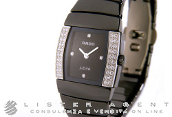 RADO Sintra Diastar lady Jubilé in ceramica e diamanti Nero Ref. R13618712. NUOVO!