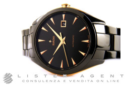 RADO HyperChrome Automatic in ceratica nera e acciaio PVD oro rosa Nero AUT Ref. R32252162. NUOVO!