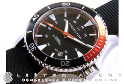 HAMILTON Khaki Scuba Automatic in acciaio Nero AUT Ref. H82305931. NUOVO!