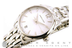 HAMILTON Jazzmaster Lady quartz in acciaio Bianco Ref. H42211155. NUOVO!