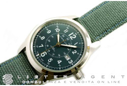 HAMILTON Khaki Field Automatic in acciaio Blu AUT Ref. H70605943. NUOVO! 