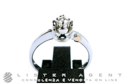LeBebé anello Solitario Bimbo in oro bianco 18Kt con diamante ct 0,10 G VS Ref. LBB211. NUOVO!