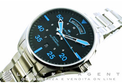 HAMILTON Khaki Pilot Air Zermatt Day Date Special Edition Automatico in acciaio Nero AUT Ref. H64625131. NUOVO!