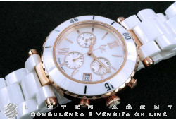 GC Diver Chic Cronografo in acciaio laminato oro rosa Madreperla Ref. I47504M1. NUOVO!