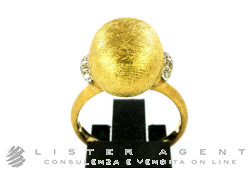 NANIS anello Dancing in the rain in oro giallo 18Kt con diamanti ct 0.10 Mis 16 Ref. AS8-575. NUOVO!