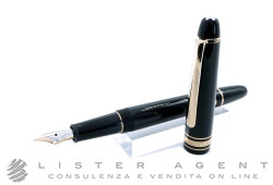 MONTBLANC penna stilografica Meisterstück Hommage à Frédéric Chopin in resina nera e metallo laminato oro giallo Ref. 1518 106514. NUOVA!