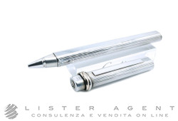 CARTIER penna a sfera piatt Vendome Must 3 Anneaux in acciaio. NUOVA!