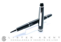 MONTBLANC penna roller Meisterstück Platinum Line Classique in resina nera e metallo Ref. 02865. NUOVA!