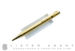 YVES SAINT LAURENT penna a sfera Y Clipping mini in acciaio satinato e lucido placcato oro giallo Ref. Y1112305. NUOVA!