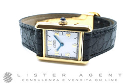 CARTIER Tank Quartz Lady in argento 925 Vermeil Bianco Ref. 5057001. NUOVO!