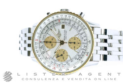 BREITLING Old Navitimer Cronografo Automatico in acciaio e oro giallo 18Kt Argenté AUT Ref. 13022-G101. NUOVO!