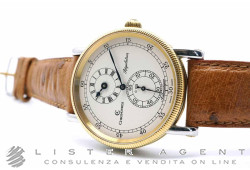 CHRONOSWISS Regulateur Automatico in acciaio e oro 18Kt Argentè AUT Ref. CH1212. NUOVO!