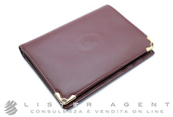 CARTIER portamonete quadrato Pasha in pelle nera Ref. L3000205. NUOVO!