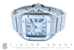 CARTIER Santos 100 XL Automatico in acciaio Argentè AUT Ref. 2656. NUOVO!