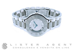 CARTIER MUST 21 Quarzo in acciaio Argenté Ref. 1340. NUOVO!