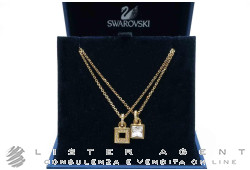 SWAROVSKI collana in metallo placcato oro giallo con cristalli di Swarovski. NUOVA!