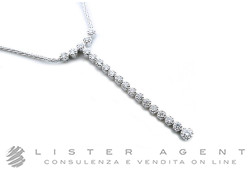 COLLANA in oro bianco 18Kt con diamanti ct 0.29. NUOVA!