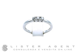 FRESH anello Trilogy in oro bianco 18Kt con diamanti ct 0.12 G Vs Misura 13 Ref. FR012/012. NUOVO!
