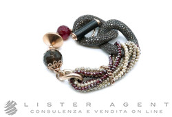 CLAUDIO PACIFICI bracciale Fantasia con pietre anturali e cristalli. NUOVO!