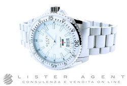 GUCCI Dive Quarzo in acciaio Bianco Ref. YA136302. USATO!