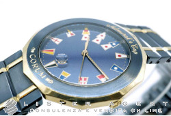 CORUM Admiral's Cup in accio Pvd Blu e oro giallo 18Kt Blu Quarzo Ref. 99.810.31V52B. USATO!