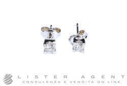 ORECCHINI Solitario in oro bianco 18Kt con diamanti ct 0,30 totali G VVS2. RIGENERATI!