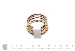 BULGARI anello B.Zero1 a quattro fasce in oro rosa 18Kt Misura 15 Ref. 348783. USATO!