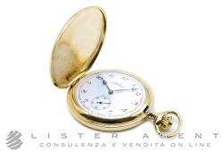 PERSEO orologio da tasca a carica manuale con catena in metallo placcato oro quadrante Bianco Ref. 17110. NUOVO!