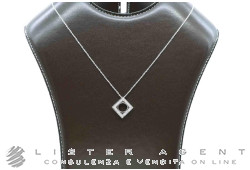 COLLANA Rombo in oro bianco 18Kt con diamanti ct 0.20 G IF