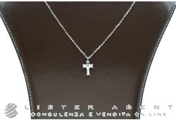 COLLANA Croce in oro bianco 18Kt con diamanti ct 0.65 G IF. NUOVA!