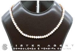 MIMI' collana Elastica con perle Freshwater multicolor mm 4.45 e chiusura in argento 925 Ref. C023X04. NUOVA!