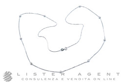 COLLANA in oro bianco 18Kt con diamanti  ct 0.20 G IF. NUOVA!