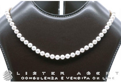 COLLANA perle naturali Akoja mm 5.50-6.00 con chiusura in oro giallo 18Kt. NUOVA!
