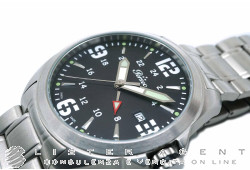 PERSEO orologio GMT 24H in acciaio Nero Ref. 34034B. NUOVO!