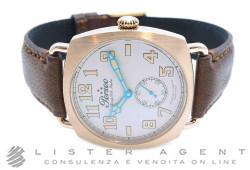 PERSEO orologio Dirigibile Italia Limited Edition in acciaio placcato oro orsa Bianco Carica Manuale Ref. 10304.03. NUOVO!