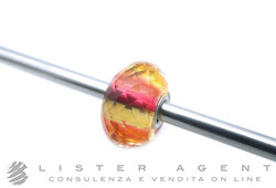 TROLLBEADS beads in vetro sfaccettato arancio e giallo. NUOVO!