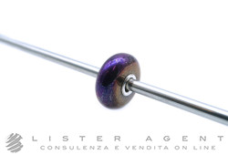 TROLLBEADS beads in vetro laminato viola. NUOVO!