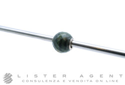 TROLLBEADS beads in argento 925 e pietra naturale verde sfaccettata. NUOVO!