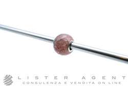 TROLLBEADS beads in argento 925 e pietra marrone sfaccettata. NUOVO!