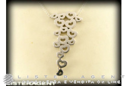 PASQUALE BRUNI collana Cuori in oro bianco 18Kt e diamanti ct 0,29 Ref. 12467B. NUOVO!