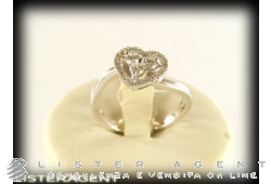 SALVINI anello Cuore in oro bianco 18Kt con diamanti ct 0,34 H Ref. 20035048. NUOVO!