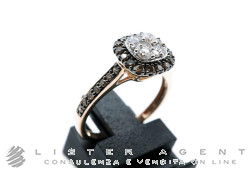  NY NAY by Fani anello in oro rosa 18Kt con diamanti bianchi e brown Misura 14 Ref. ANGAK1917B. NUOVO!