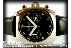 PASQUALE BRUNI Uomo Crono in acciaio Nero AUT Ref. PBU002. NUOVO!