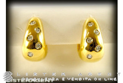 POMELLATO orecchini in oro giallo 18Kt con diamanti. NUOVI!