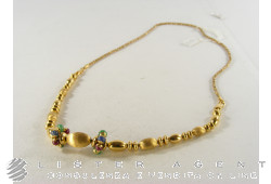 Collana in oro 18kt e pietre naturali