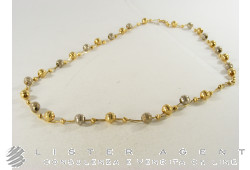 Collana in oro bianco e giallo 18kt