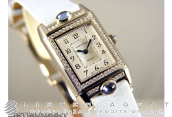 JAEGER-LE COULTRE Reverso Joaillerie 3 cabochons in oro bianco 18Kt Car. Man. Ref. 267.346.001B. NUOVO!